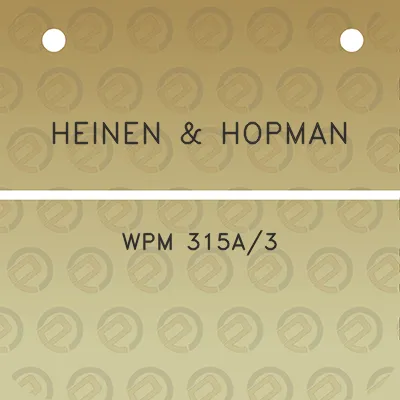 heinen-hopman-wpm-315a3