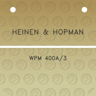 heinen-hopman-wpm-400a3