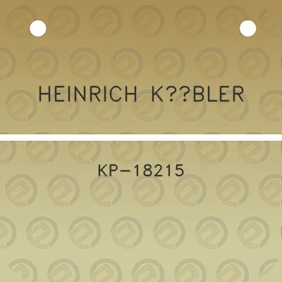 heinrich-kubler-kp-18215