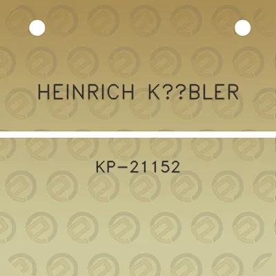 heinrich-kubler-kp-21152