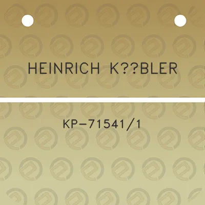 heinrich-kubler-kp-715411