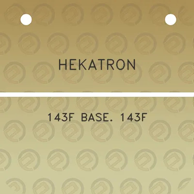 hekatron-143f-base-143f