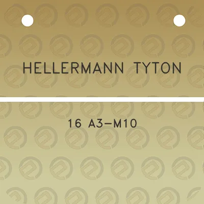 hellermann-tyton-16-a3-m10