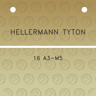 hellermann-tyton-16-a3-m5