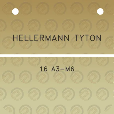 hellermann-tyton-16-a3-m6