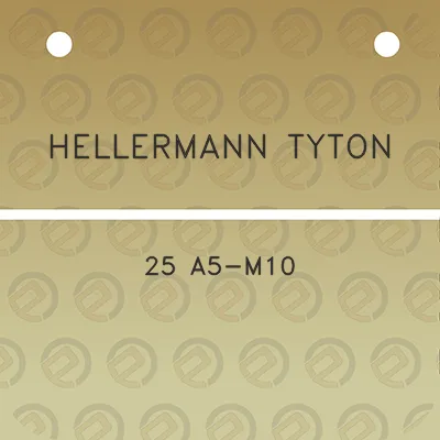 hellermann-tyton-25-a5-m10