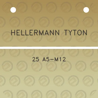 hellermann-tyton-25-a5-m12