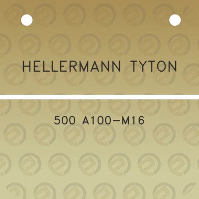 hellermann-tyton-500-a100-m16