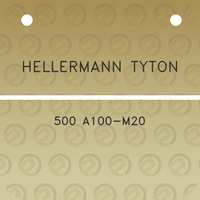 hellermann-tyton-500-a100-m20