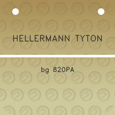 hellermann-tyton-bg-820pa