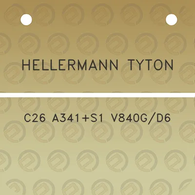 hellermann-tyton-c26-a341s1-v840gd6