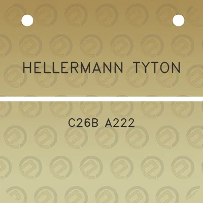 hellermann-tyton-c26b-a222