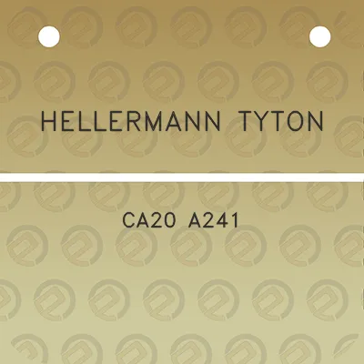 hellermann-tyton-ca20-a241