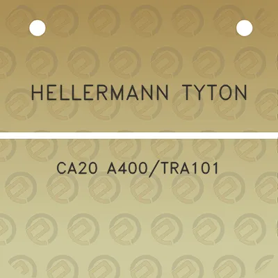 hellermann-tyton-ca20-a400tra101