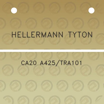 hellermann-tyton-ca20-a425tra101