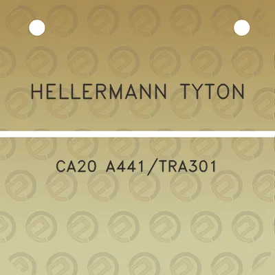 hellermann-tyton-ca20-a441tra301