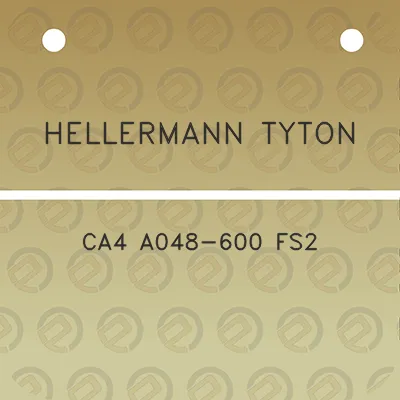 hellermann-tyton-ca4-a048-600-fs2