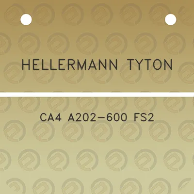 hellermann-tyton-ca4-a202-600-fs2