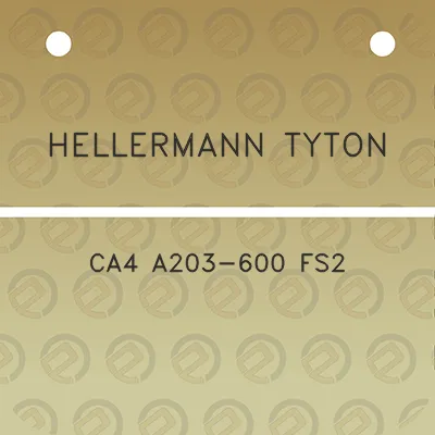 hellermann-tyton-ca4-a203-600-fs2