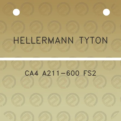 hellermann-tyton-ca4-a211-600-fs2