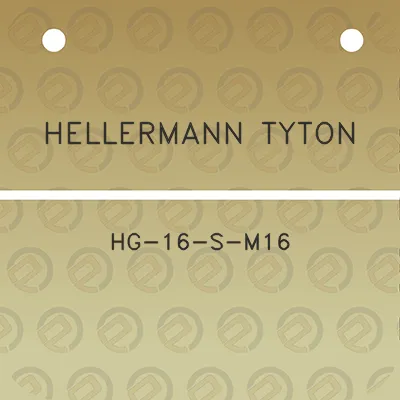 hellermann-tyton-hg-16-s-m16