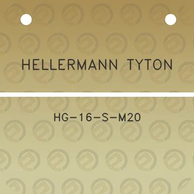 hellermann-tyton-hg-16-s-m20