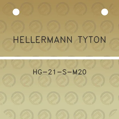 hellermann-tyton-hg-21-s-m20