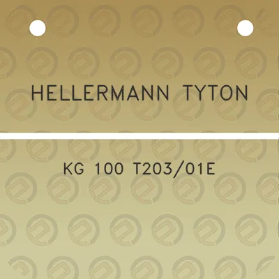 hellermann-tyton-kg-100-t20301e