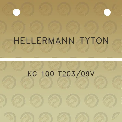 hellermann-tyton-kg-100-t20309v