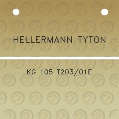 hellermann-tyton-kg-105-t20301e