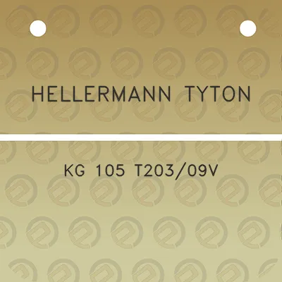 hellermann-tyton-kg-105-t20309v