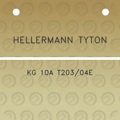 hellermann-tyton-kg-10a-t20304e