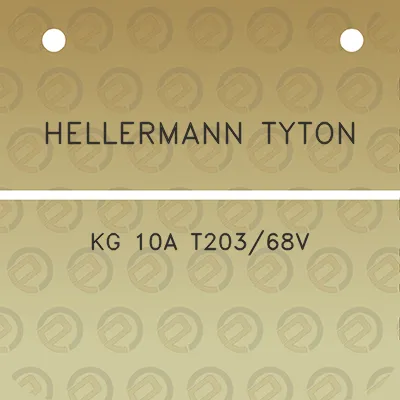 hellermann-tyton-kg-10a-t20368v