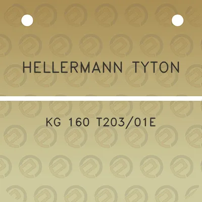 hellermann-tyton-kg-160-t20301e