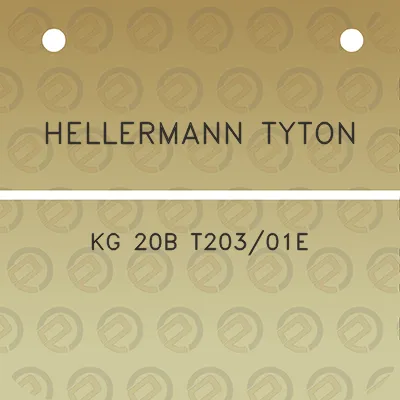 hellermann-tyton-kg-20b-t20301e