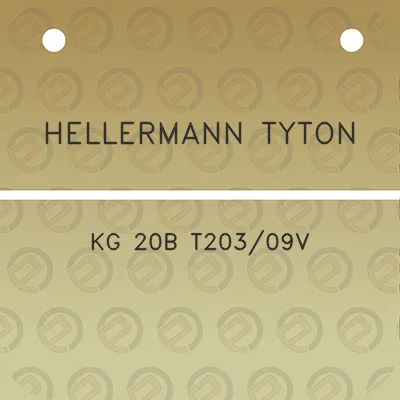 hellermann-tyton-kg-20b-t20309v