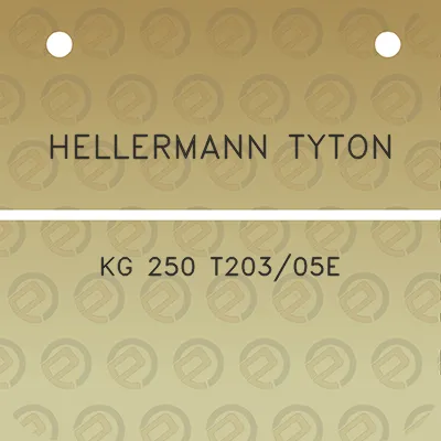 hellermann-tyton-kg-250-t20305e