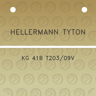 hellermann-tyton-kg-41b-t20309v