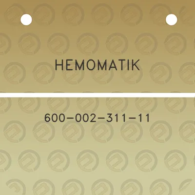 hemomatik-600-002-311-11