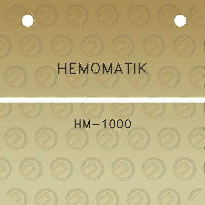 hemomatik-hm-1000