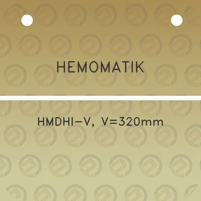 hemomatik-hmdhi-v-v320mm