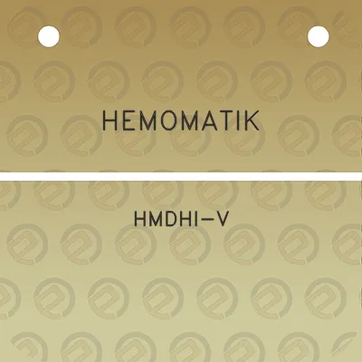 hemomatik-hmdhi-v