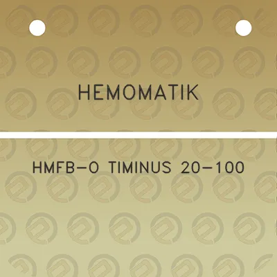 hemomatik-hmfb-o-timinus-20-100