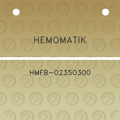 hemomatik-hmfb-o235o300