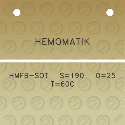 hemomatik-hmfb-sot-s190-o25-t60c