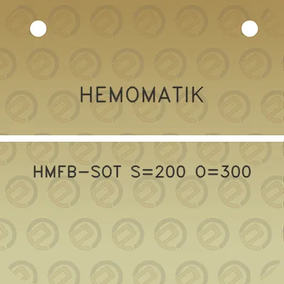 hemomatik-hmfb-sot-s200-o300