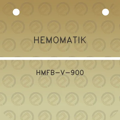 hemomatik-hmfb-v-900