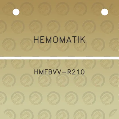 hemomatik-hmfbvv-r210