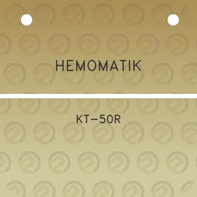 hemomatik-kt-50r