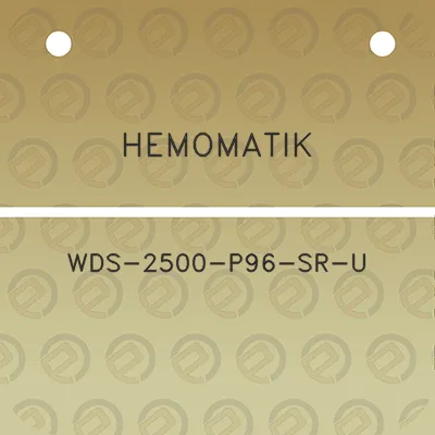 hemomatik-wds-2500-p96-sr-u